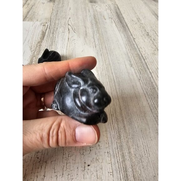 Vintage artisan rabbit bunny decor marble set Easter cute unique vintage - Picture 10 of 11